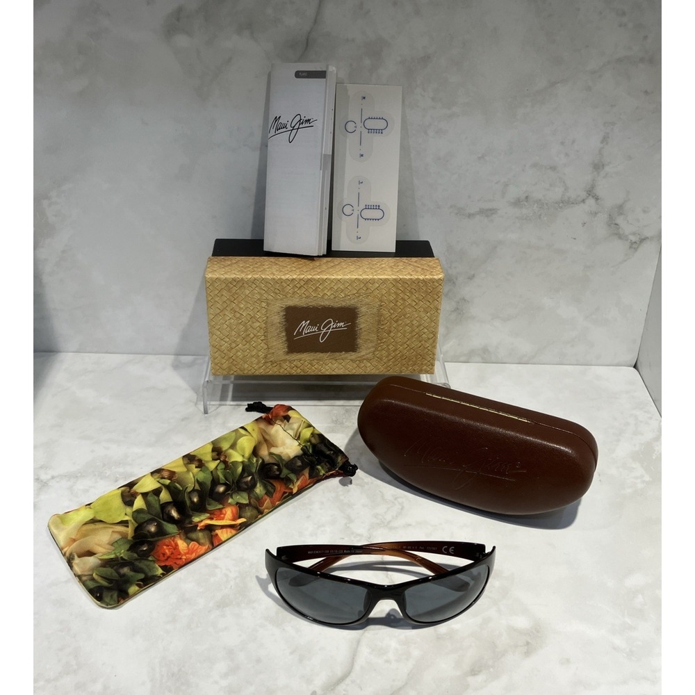 Maui Jim Twin‎ Falls MJ 417-26B Rootbeer Brown 63-18-128 (FRAMES ONLY)
